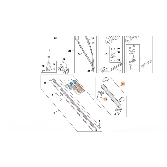 STIHL  Zespół przypory HA04 007 1001